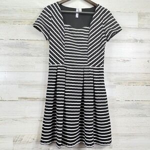 knee length dresses for ladies Ayla Cotton Fit and Flare Midi Dress / White | Meshki main image 1